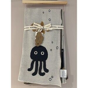 Baby Throw Blanket Made In India Sea Life Octopus Whale Fish Floppy Tail New